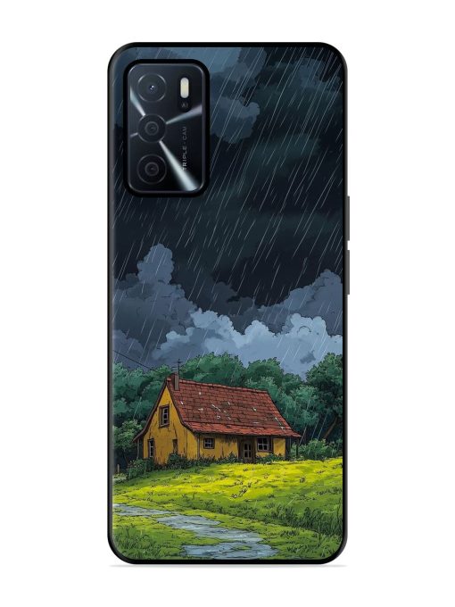 Rainy Day Retreat Glossy Soft Edge Case for Oppo A16 Chachhi