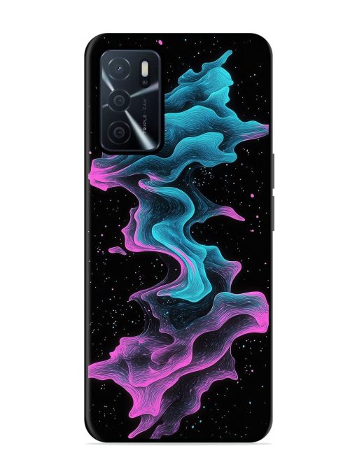 Cosmic Currents Glossy Soft Edge Case for Oppo A16 Chachhi