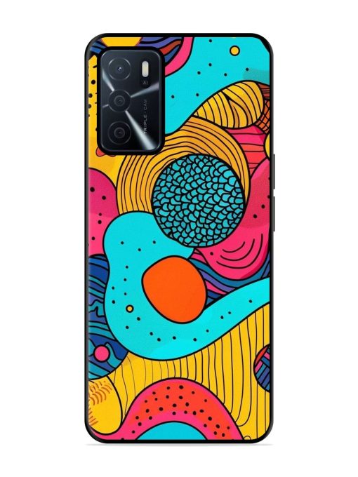 Psychedelic Patterns Glossy Soft Edge Case for Oppo A16