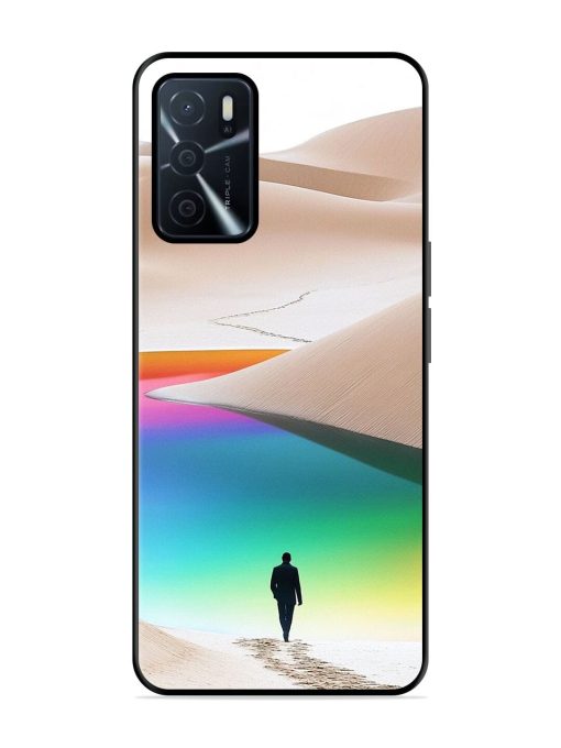 Desert Dreams Glossy Soft Edge Case for Oppo A16 Chachhi