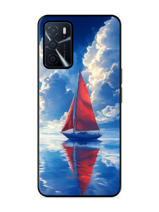 Crimson Sails Glossy Soft Edge Case for Oppo A16 Chachhi