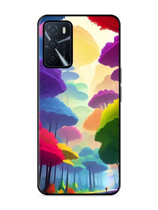 Rainbow Road Glossy Soft Edge Case for Oppo A16 Chachhi