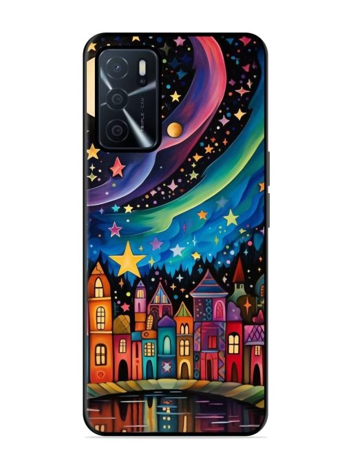 Starlit Village Glossy Soft Edge Case for Oppo A16 Chachhi