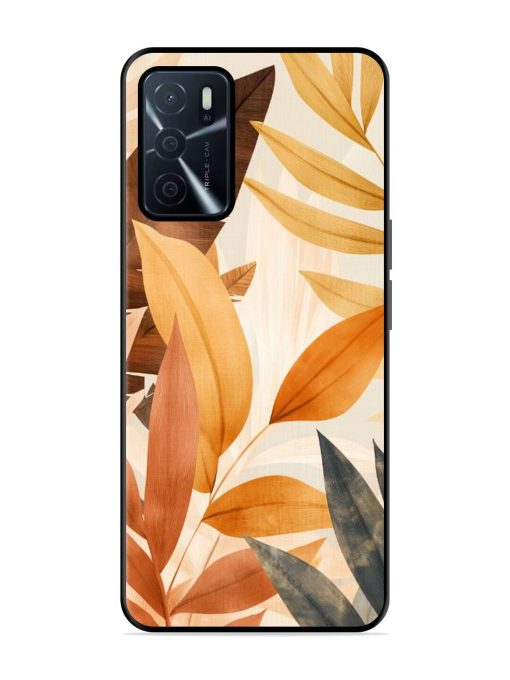 Earthy Elegance Glossy Soft Edge Case for Oppo A16 Chachhi