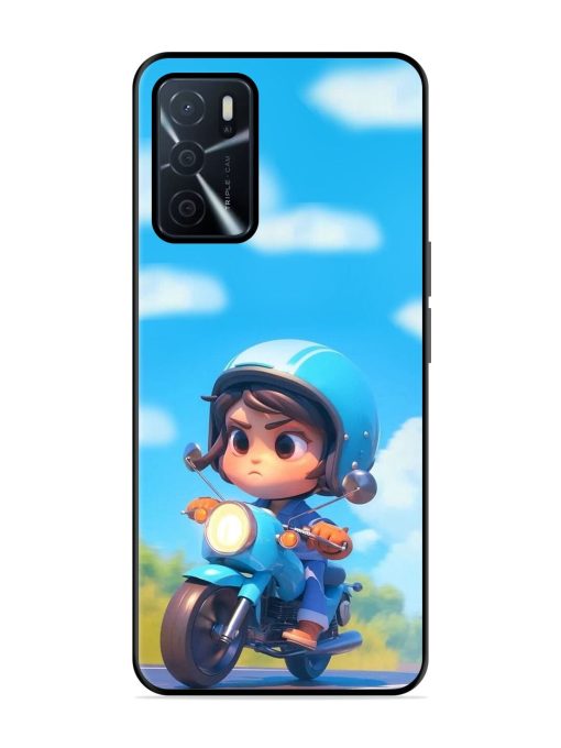 Little Rider Glossy Soft Edge Case for Oppo A16