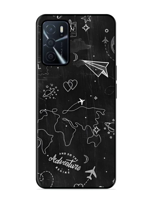 Wanderlust Sketchbook Glossy Soft Edge Case for Oppo A16 Chachhi