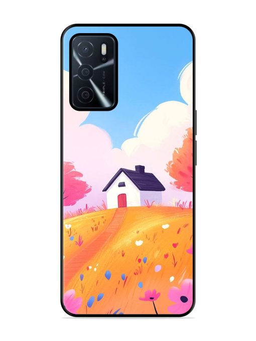 Hilltop Haven Glossy Soft Edge Case for Oppo A16 Chachhi