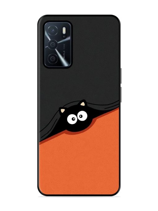 Peek-A-Boo Kitty Glossy Soft Edge Case for Oppo A16 Chachhi