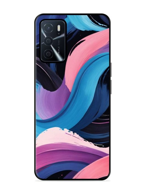 Whimsical Waves Glossy Soft Edge Case for Oppo A16 Chachhi