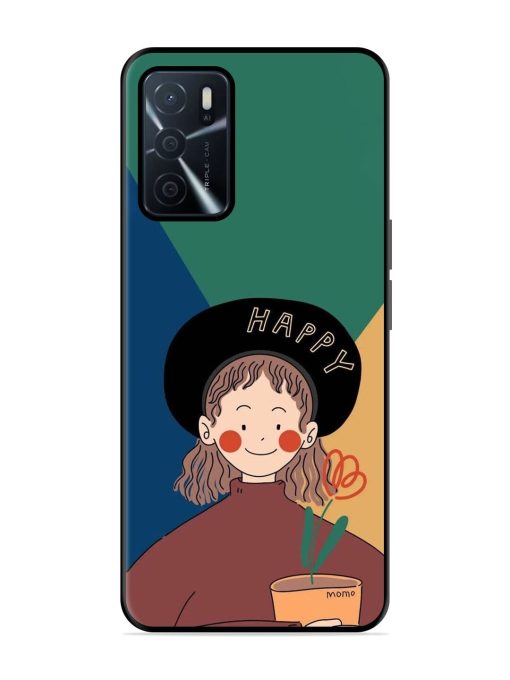 Happy Momo Glossy Soft Edge Case for Oppo A16 Chachhi