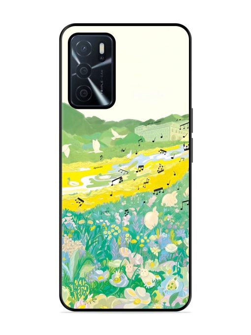 Melody In Bloom Glossy Soft Edge Case for Oppo A16 Chachhi