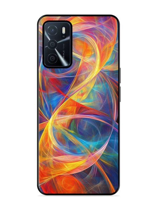 Cosmic Currents Glossy Soft Edge Case for Oppo A16 Chachhi