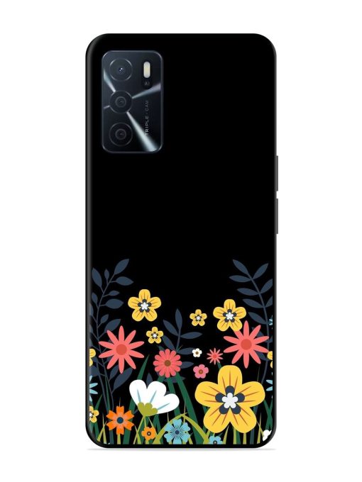 Floral Night Sky Glossy Soft Edge Case for Oppo A16 Chachhi