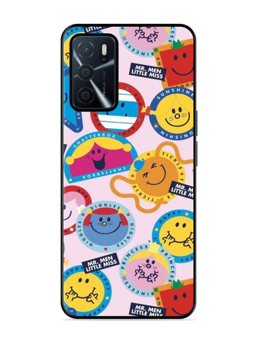 Whimsical Mr. Men & Little Miss Glossy Soft Edge Case for Oppo A16 Chachhi