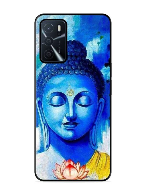 Serene Buddha With Lotus Glossy Soft Edge Case for Oppo A16 Chachhi