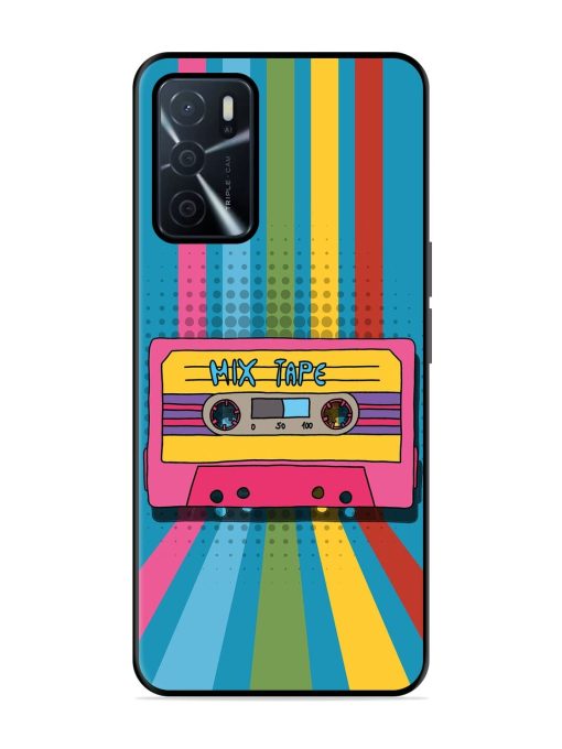 Retro Cassette Tapes Glossy Soft Edge Case for Oppo A16 Chachhi