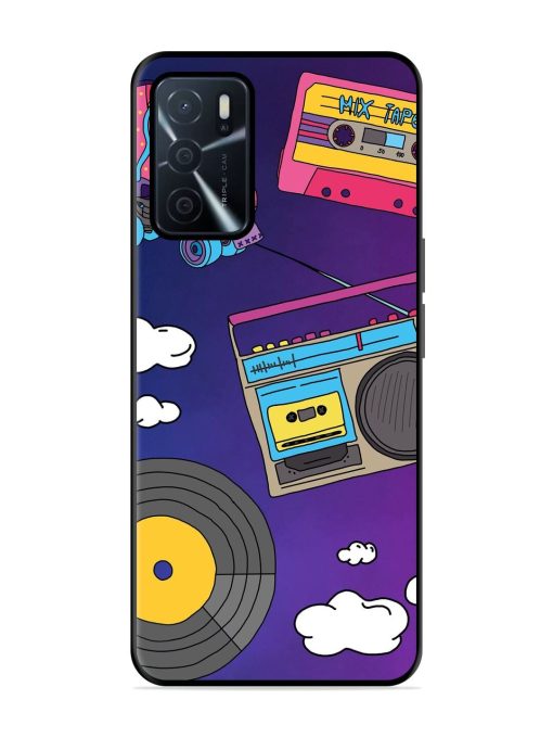 Retro Vibes Glossy Soft Edge Case for Oppo A16 Chachhi