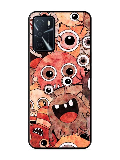 Monster Mash Glossy Soft Edge Case for Oppo A16 Chachhi