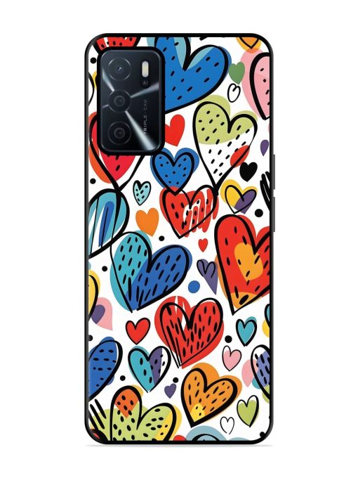 Heartfelt Harmony Glossy Soft Edge Case for Oppo A16 Chachhi