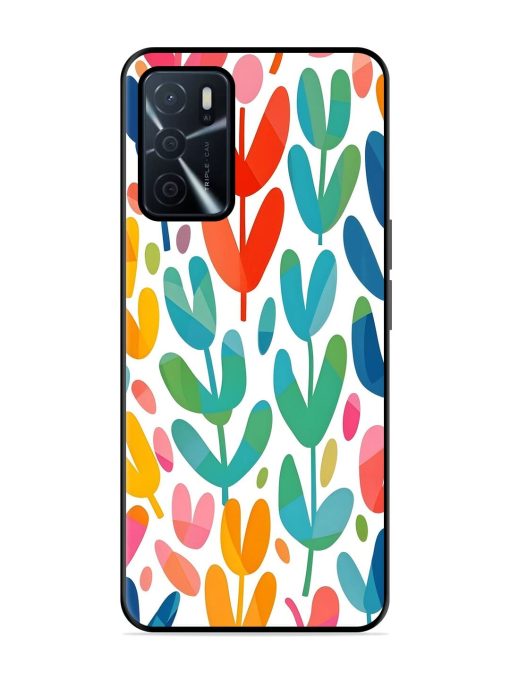 Rainbow Of Blooms Glossy Soft Edge Case for Oppo A16 Chachhi