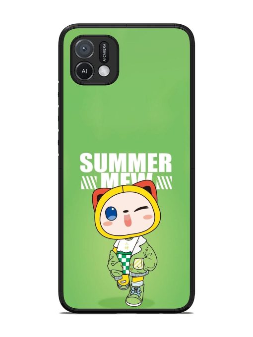 Purrfect Summer Glossy Soft Edge Case for Oppo A16K