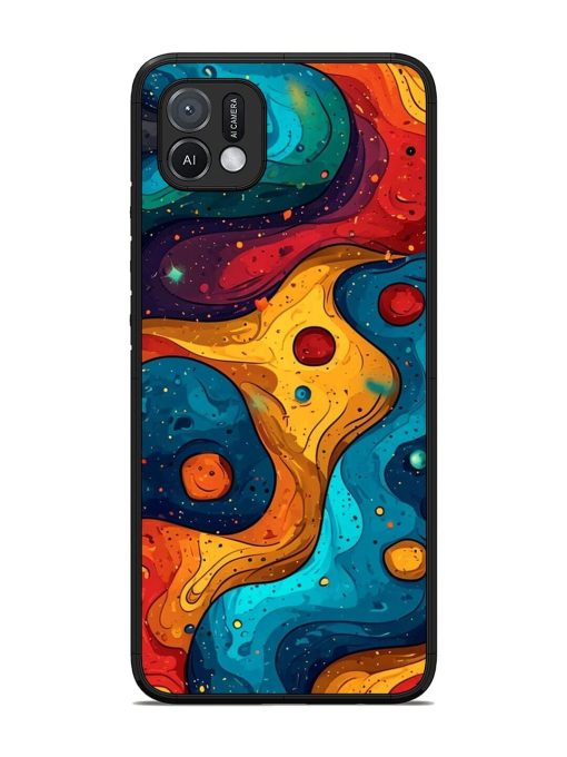 Cosmic Swirl Glossy Soft Edge Case for Oppo A16K