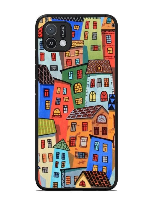 Rainbow House Glossy Soft Edge Case for Oppo A16K