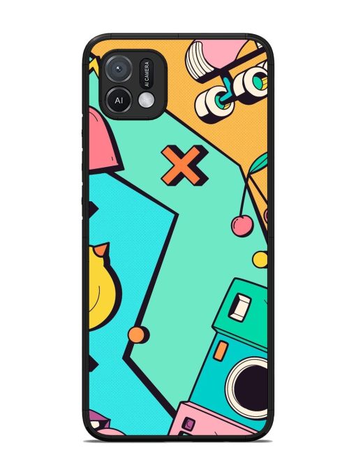 Retro Remix Glossy Soft Edge Case for Oppo A16K