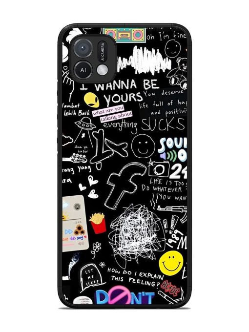 Doodle Diary Glossy Soft Edge Case for Oppo A16K