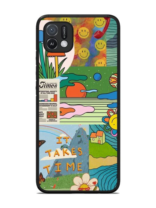 Groovy Vibes Glossy Soft Edge Case for Oppo A16K