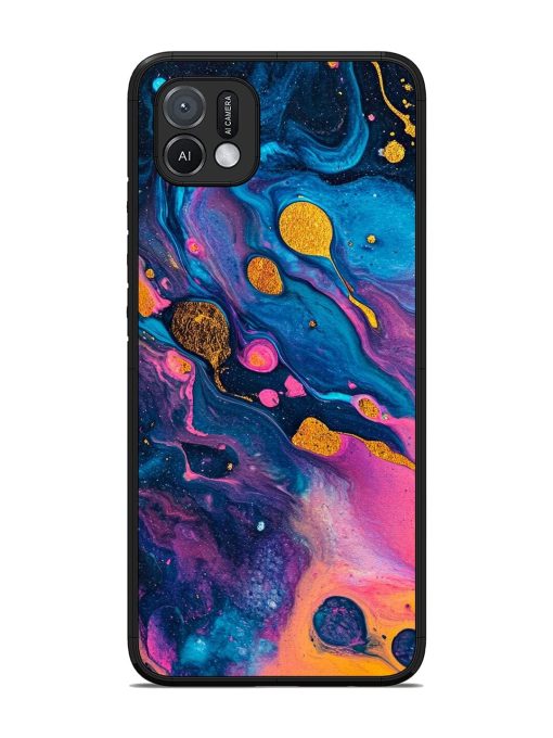 Cosmic Swirl Glossy Soft Edge Case for Oppo A16K