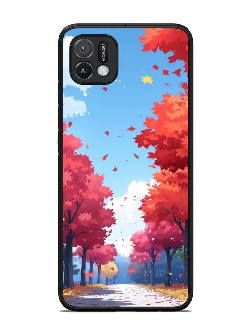 Autumn'S Embrace Glossy Soft Edge Case for Oppo A16K