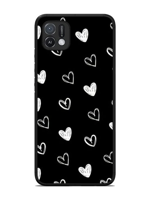 Scattered Hearts Glossy Soft Edge Case for Oppo A16K