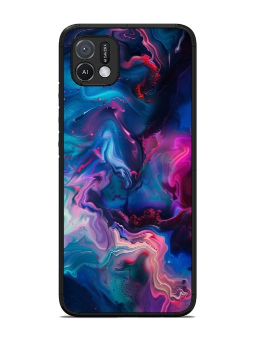 Cosmic Swirl Glossy Soft Edge Case for Oppo A16K