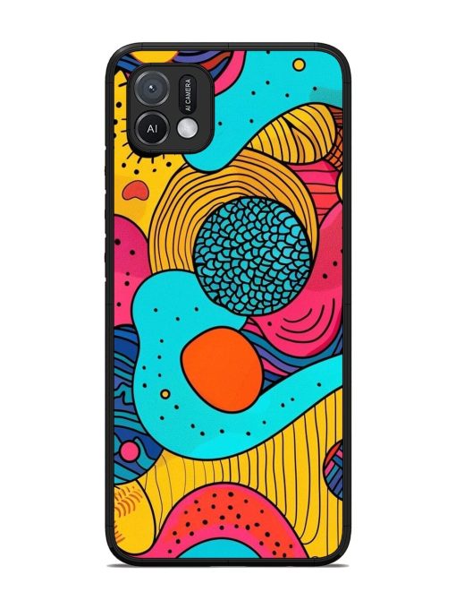 Psychedelic Patterns Glossy Soft Edge Case for Oppo A16K