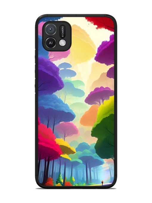 Rainbow Road Glossy Soft Edge Case for Oppo A16K