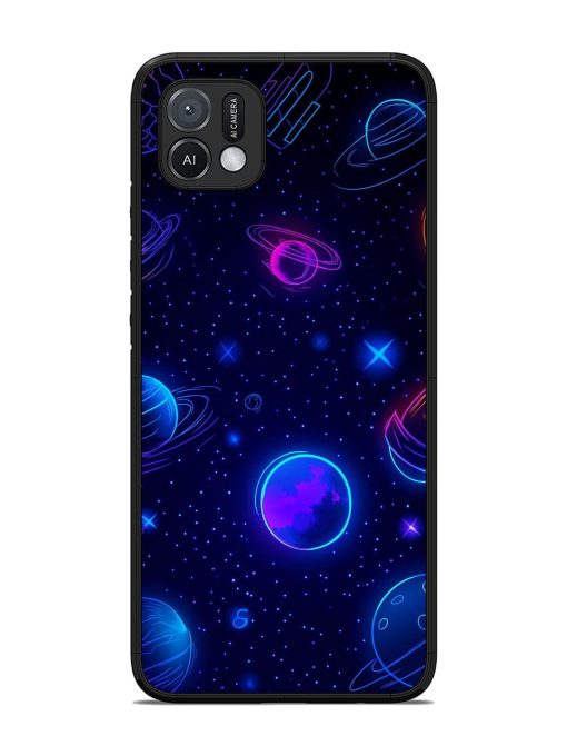 Neon Cosmos Glossy Soft Edge Case for Oppo A16K