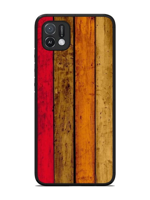 Colorful Woodgrain Glossy Soft Edge Case for Oppo A16K