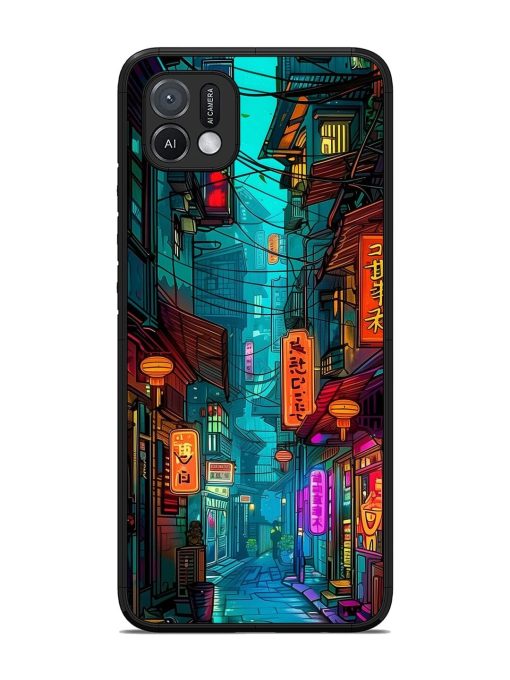 Neon Nightscape Glossy Soft Edge Case for Oppo A16K