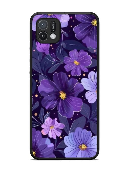 Purple Paradise Glossy Soft Edge Case for Oppo A16K