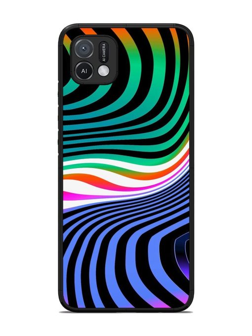 Psychedelic Waves Glossy Soft Edge Case for Oppo A16K