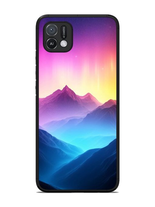 Cosmic Mountains Glossy Soft Edge Case for Oppo A16K