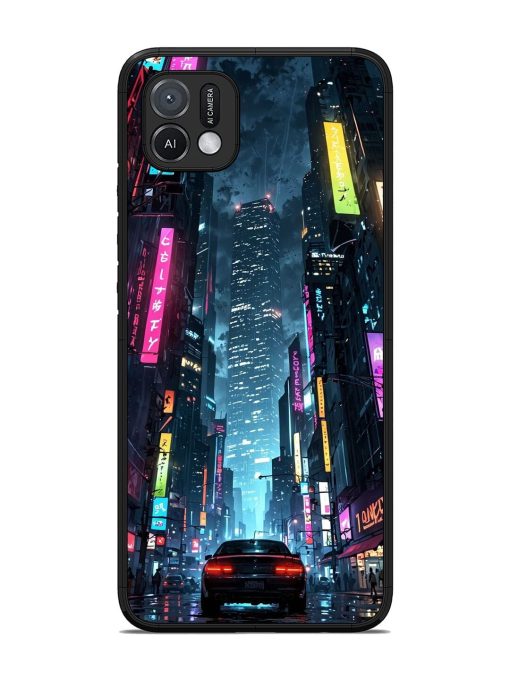 Neon Nightscape Glossy Soft Edge Case for Oppo A16K