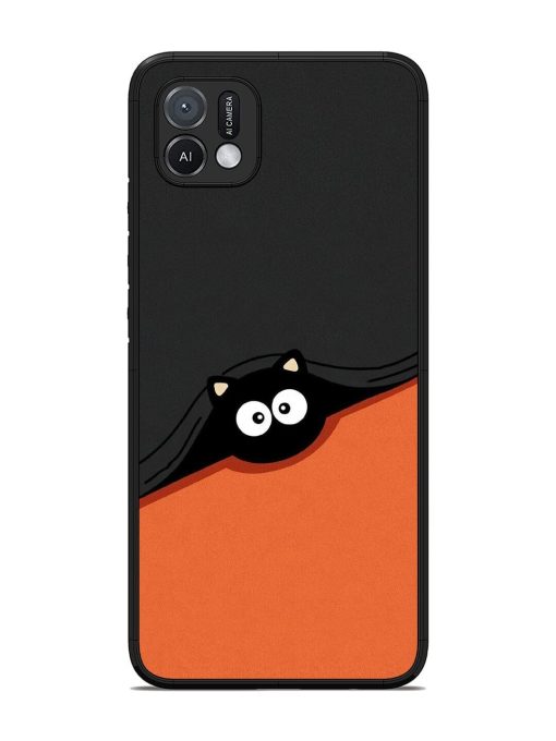 Peek-A-Boo Kitty Glossy Soft Edge Case for Oppo A16K