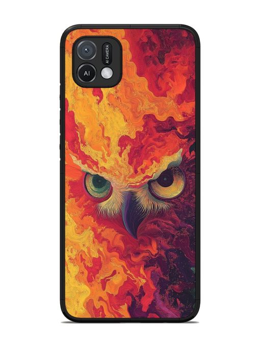 Fiery Owl Glossy Soft Edge Case for Oppo A16K