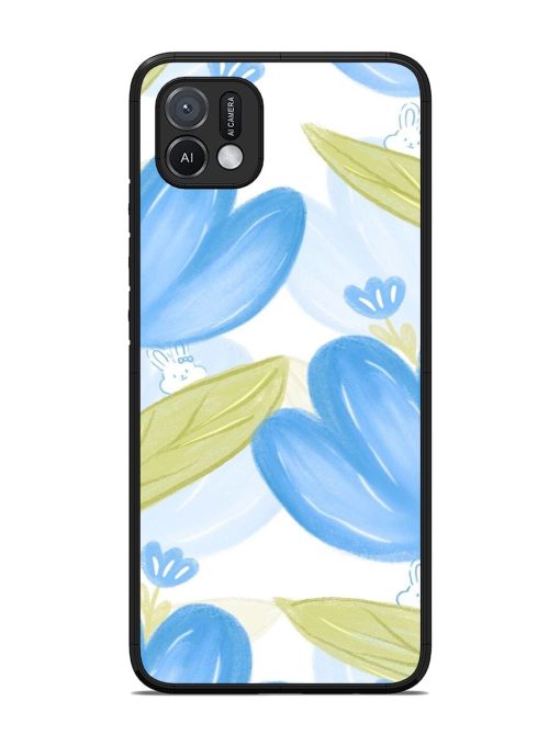 Bunny'S Blue Garden Glossy Soft Edge Case for Oppo A16K