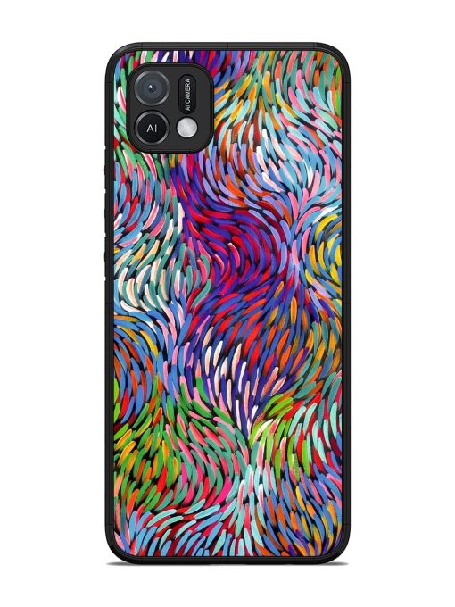 Vibrant Waves Glossy Soft Edge Case for Oppo A16K