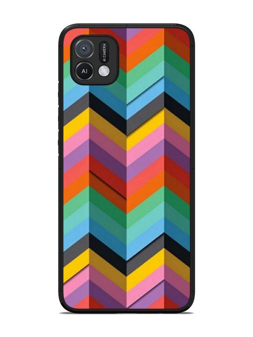 Colorful Zigzag Glossy Soft Edge Case for Oppo A16K