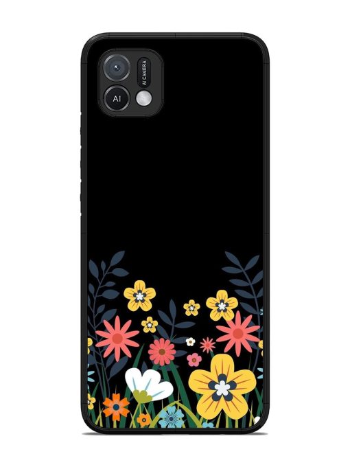 Floral Night Sky Glossy Soft Edge Case for Oppo A16K