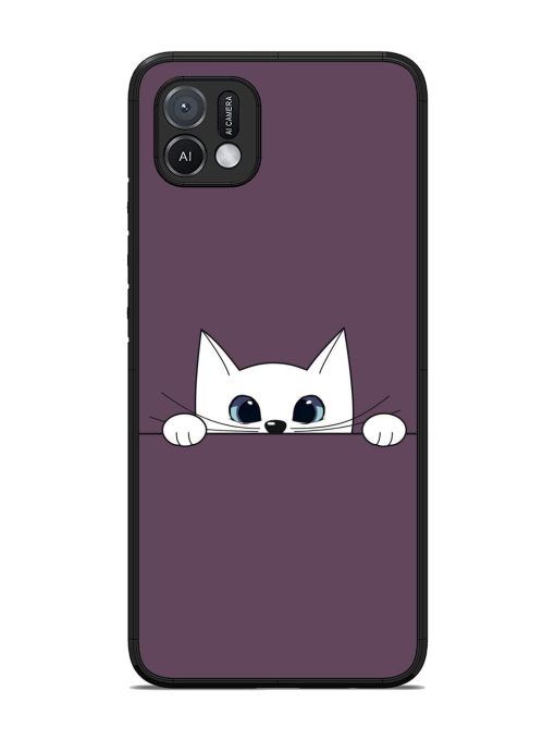 Peek-A-Boo Kitty Glossy Soft Edge Case for Oppo A16K